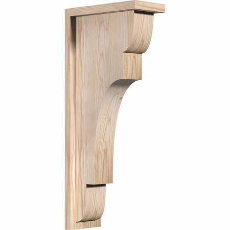 Ekena Millwork New Brighton Smooth Corbel w/Backplate, Douglas Fir, 5 1/2"W x 12"D x 28"H COR06X12X28NEB01SDF